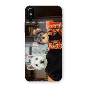 The Monica & Ross (Friends Inspired): Custom Pet Phone Case - Paw & Glory - Dog Portraits - Pet Portraits