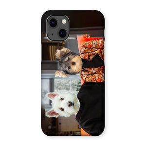 The Monica & Ross (Friends Inspired): Custom Pet Phone Case - Paw & Glory - Dog Portraits - Pet Portraits