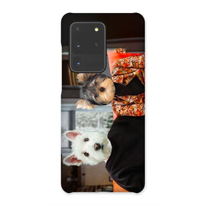 The Monica & Ross (Friends Inspired): Custom Pet Phone Case - Paw & Glory - Dog Portraits - Pet Portraits