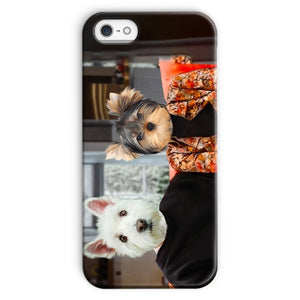 The Monica & Ross (Friends Inspired): Custom Pet Phone Case - Paw & Glory - Dog Portraits - Pet Portraits