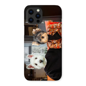 The Monica & Ross (Friends Inspired): Custom Pet Phone Case - Paw & Glory - Dog Portraits - Pet Portraits