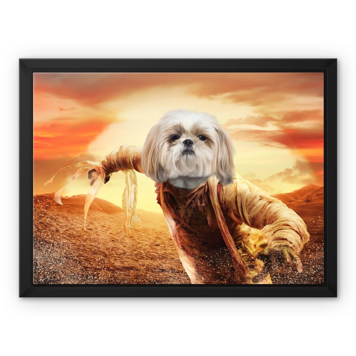 The Mummy: Custom Pet Canvas - Paw & Glory - Dog Portraits - Pet Portraits