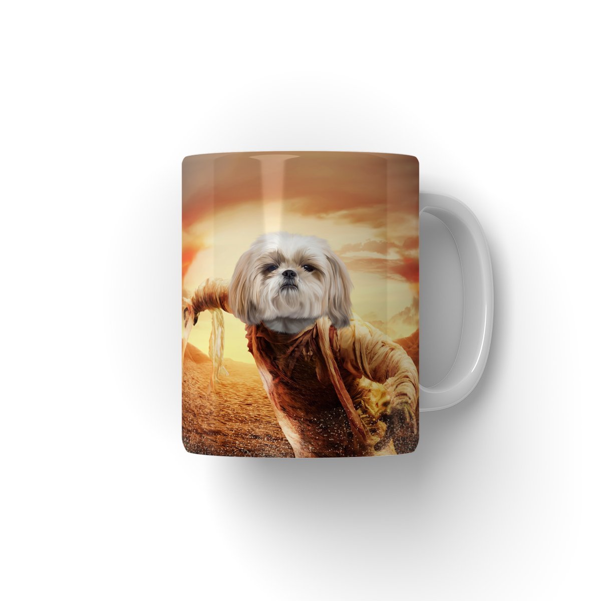 The Mummy: Custom Pet Coffee Mug - Paw & Glory - Dog Portraits - Pet Portraits