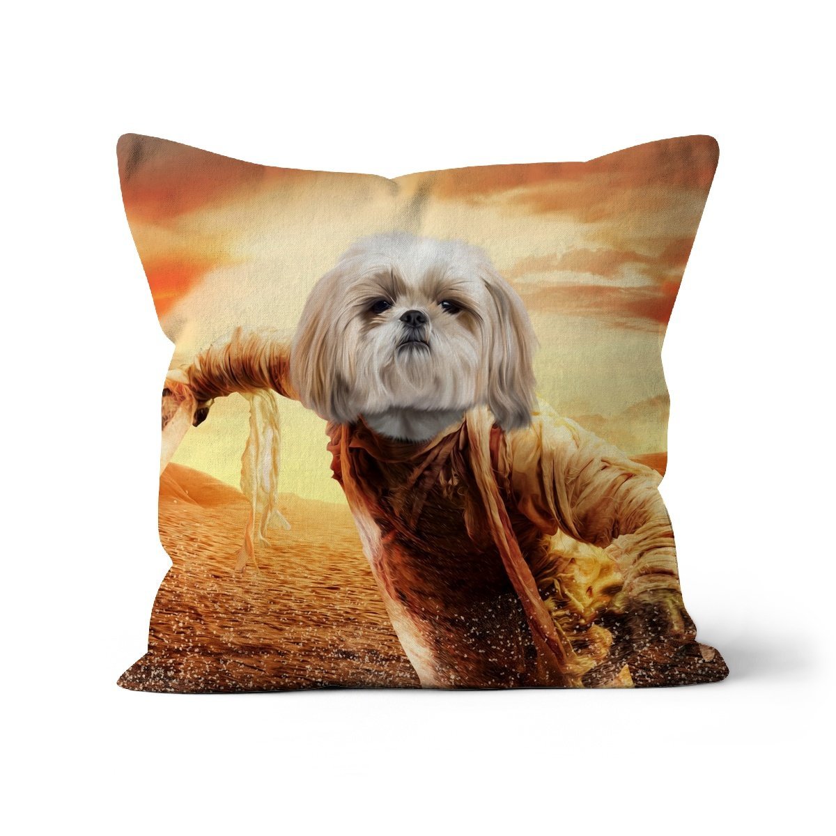 The Mummy: Custom Pet Pillow - Paw & Glory - Dog Portraits - Pet Portraits