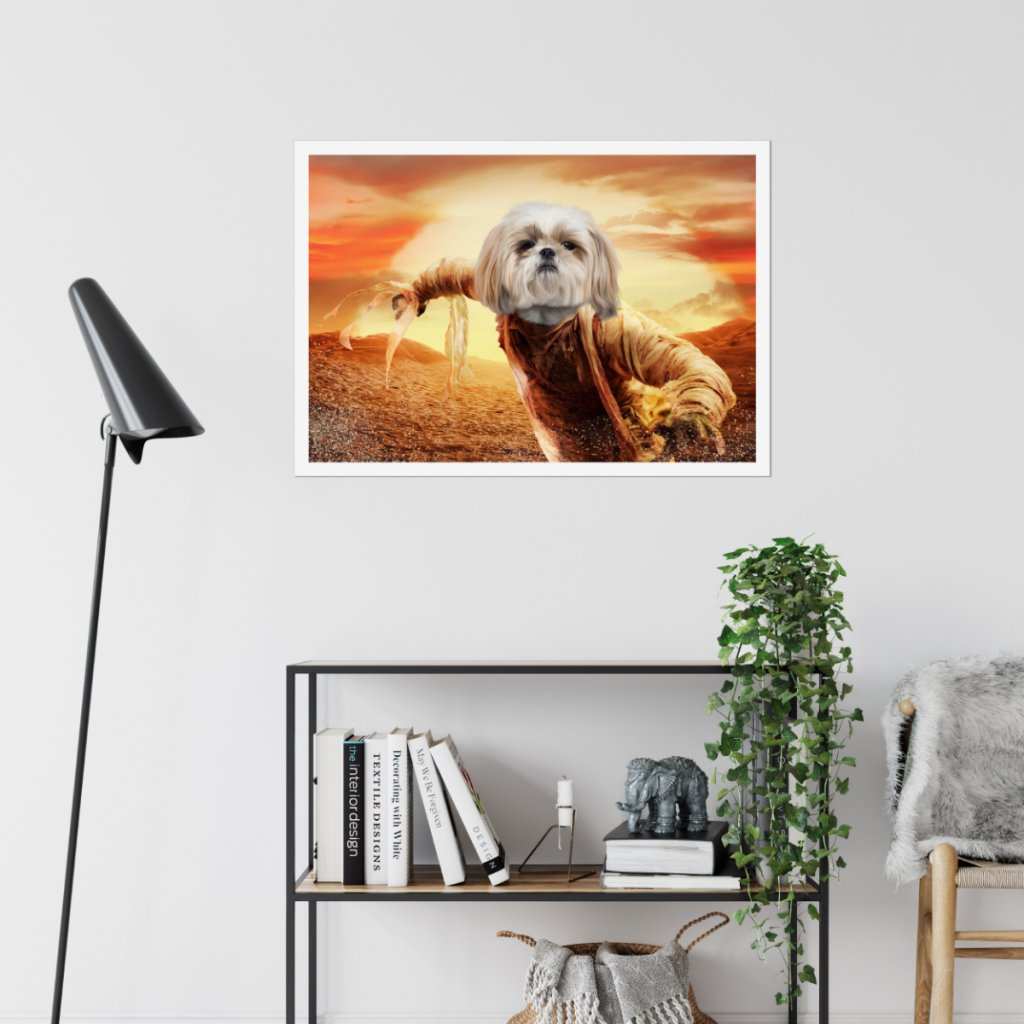 The Mummy: Custom Pet Poster - Paw & Glory - Dog Portraits - Pet Portraits