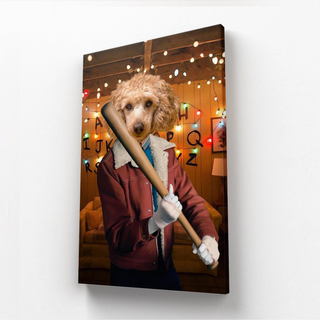 The Nancy (Stranger Things Inspired): Custom Pet Canvas - Paw & Glory - #pet portraits# - #dog portraits# - #pet portraits uk# #renaissance pet portraits# - #custom pet portraits# - #cat and dog portraits# - #cat portraits#