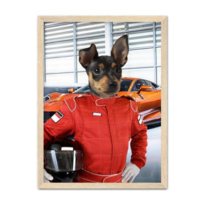 The Nascar Racer: Custom Pet Portrait - Paw & Glory - Dog Portraits - Pet Portraits