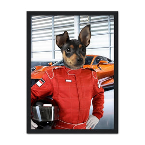 The Nascar Racer: Custom Pet Portrait - Paw & Glory - Dog Portraits - Pet Portraits