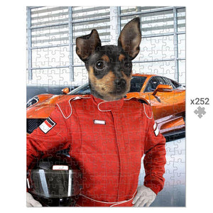 The Nascar Racer: Custom Pet Puzzle - Paw & Glory - Dog Portraits - Pet Portraits