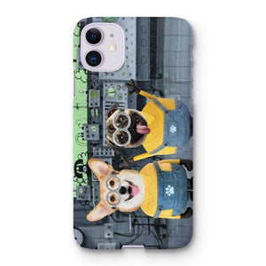 The Naughty Duo (Minions Inspired): Custom Pet Phone Case - Paw & Glory - Dog Portraits - Pet Portraits