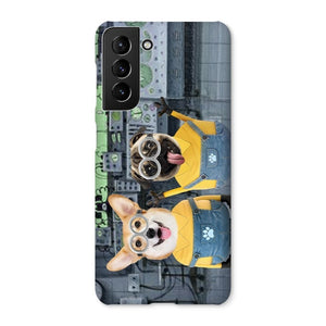 The Naughty Duo (Minions Inspired): Custom Pet Phone Case - Paw & Glory - Dog Portraits - Pet Portraits