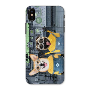 The Naughty Duo (Minions Inspired): Custom Pet Phone Case - Paw & Glory - Dog Portraits - Pet Portraits