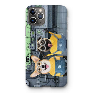 The Naughty Duo (Minions Inspired): Custom Pet Phone Case - Paw & Glory - Dog Portraits - Pet Portraits