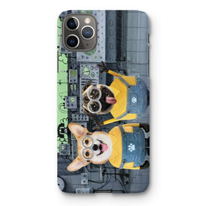 The Naughty Duo (Minions Inspired): Custom Pet Phone Case - Paw & Glory - Dog Portraits - Pet Portraits