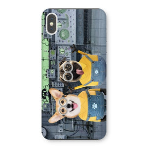 The Naughty Duo (Minions Inspired): Custom Pet Phone Case - Paw & Glory - Dog Portraits - Pet Portraits