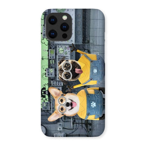 The Naughty Duo (Minions Inspired): Custom Pet Phone Case - Paw & Glory - Dog Portraits - Pet Portraits