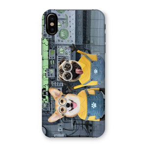 The Naughty Duo (Minions Inspired): Custom Pet Phone Case - Paw & Glory - Dog Portraits - Pet Portraits