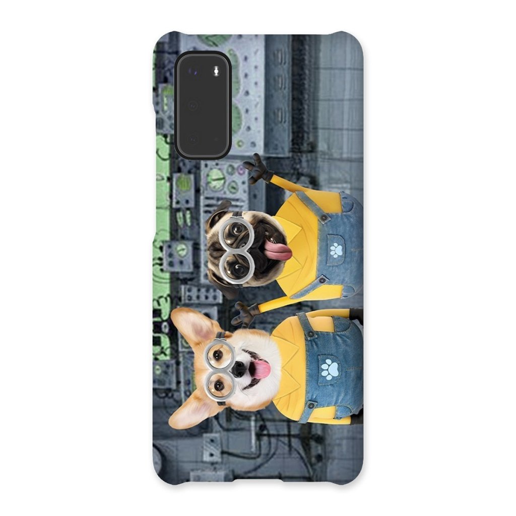 The Naughty Duo (Minions Inspired): Custom Pet Phone Case - Paw & Glory - Dog Portraits - Pet Portraits