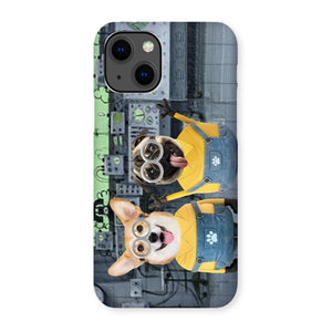 The Naughty Duo (Minions Inspired): Custom Pet Phone Case - Paw & Glory - Dog Portraits - Pet Portraits