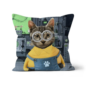 The Naughty One (Minions Inspired): Custom Pet Pillow - Paw & Glory - Dog Portraits - Pet Portraits