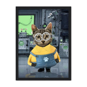 The Naughty One (Minions Inspired): Custom Pet Portrait - Paw & Glory - Dog Portraits - Pet Portraits