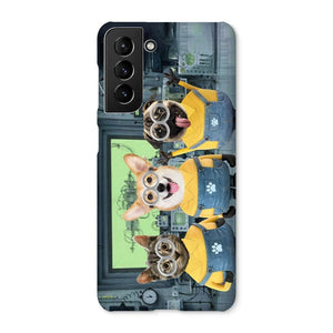 The Naughty Trio (Minions Inspired): Custom Pet Phone Case - Paw & Glory - Dog Portraits - Pet Portraits