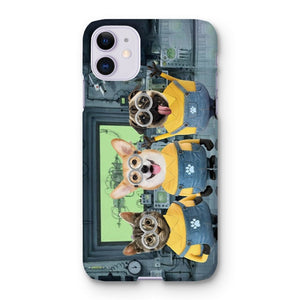 The Naughty Trio (Minions Inspired): Custom Pet Phone Case - Paw & Glory - Dog Portraits - Pet Portraits