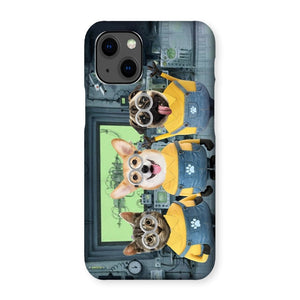 The Naughty Trio (Minions Inspired): Custom Pet Phone Case - Paw & Glory - Dog Portraits - Pet Portraits