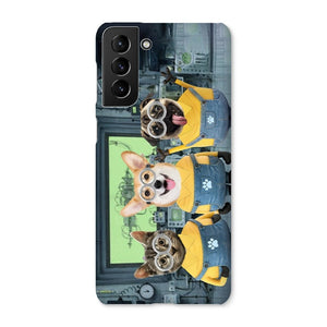 The Naughty Trio (Minions Inspired): Custom Pet Phone Case - Paw & Glory - Dog Portraits - Pet Portraits