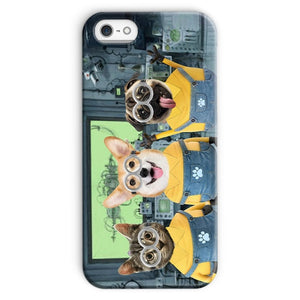 The Naughty Trio (Minions Inspired): Custom Pet Phone Case - Paw & Glory - Dog Portraits - Pet Portraits