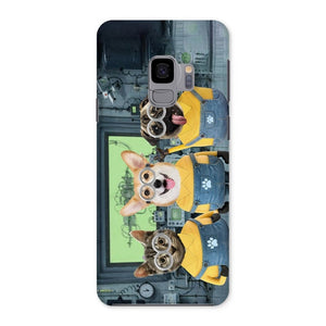 The Naughty Trio (Minions Inspired): Custom Pet Phone Case - Paw & Glory - Dog Portraits - Pet Portraits