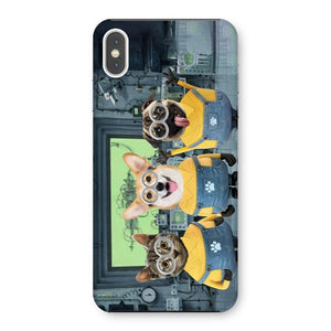 The Naughty Trio (Minions Inspired): Custom Pet Phone Case - Paw & Glory - Dog Portraits - Pet Portraits