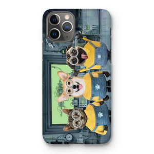 The Naughty Trio (Minions Inspired): Custom Pet Phone Case - Paw & Glory - Dog Portraits - Pet Portraits