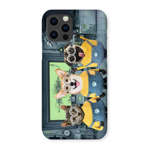 The Naughty Trio (Minions Inspired): Custom Pet Phone Case - Paw & Glory - Dog Portraits - Pet Portraits