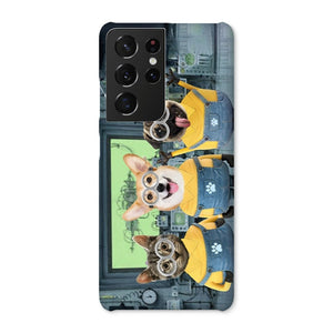 The Naughty Trio (Minions Inspired): Custom Pet Phone Case - Paw & Glory - Dog Portraits - Pet Portraits