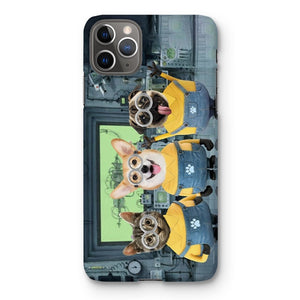 The Naughty Trio (Minions Inspired): Custom Pet Phone Case - Paw & Glory - Dog Portraits - Pet Portraits