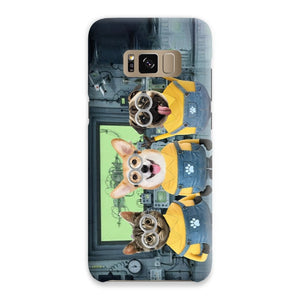 The Naughty Trio (Minions Inspired): Custom Pet Phone Case - Paw & Glory - Dog Portraits - Pet Portraits