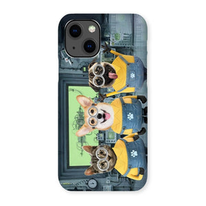 The Naughty Trio (Minions Inspired): Custom Pet Phone Case - Paw & Glory - Dog Portraits - Pet Portraits