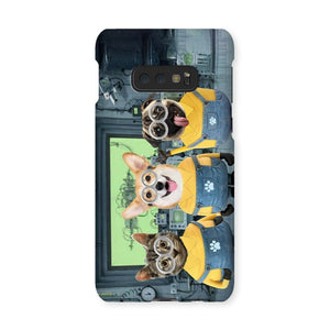 The Naughty Trio (Minions Inspired): Custom Pet Phone Case - Paw & Glory - Dog Portraits - Pet Portraits