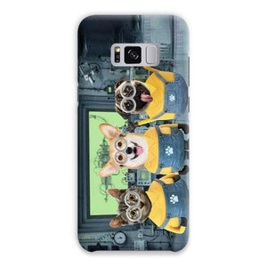 The Naughty Trio (Minions Inspired): Custom Pet Phone Case - Paw & Glory - Dog Portraits - Pet Portraits