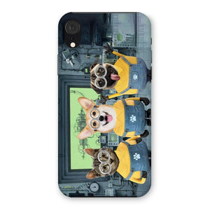 The Naughty Trio (Minions Inspired): Custom Pet Phone Case - Paw & Glory - Dog Portraits - Pet Portraits