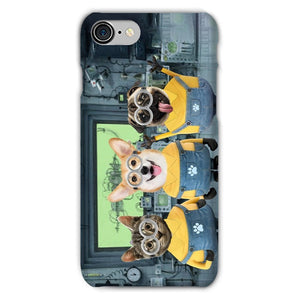 The Naughty Trio (Minions Inspired): Custom Pet Phone Case - Paw & Glory - Dog Portraits - Pet Portraits