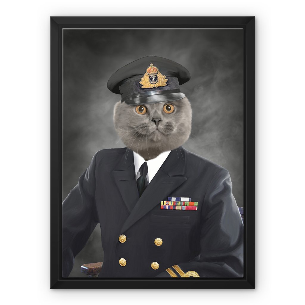 The Naval Chief: Custom Pet Canvas - Paw & Glory - Dog Portraits - Pet Portraits