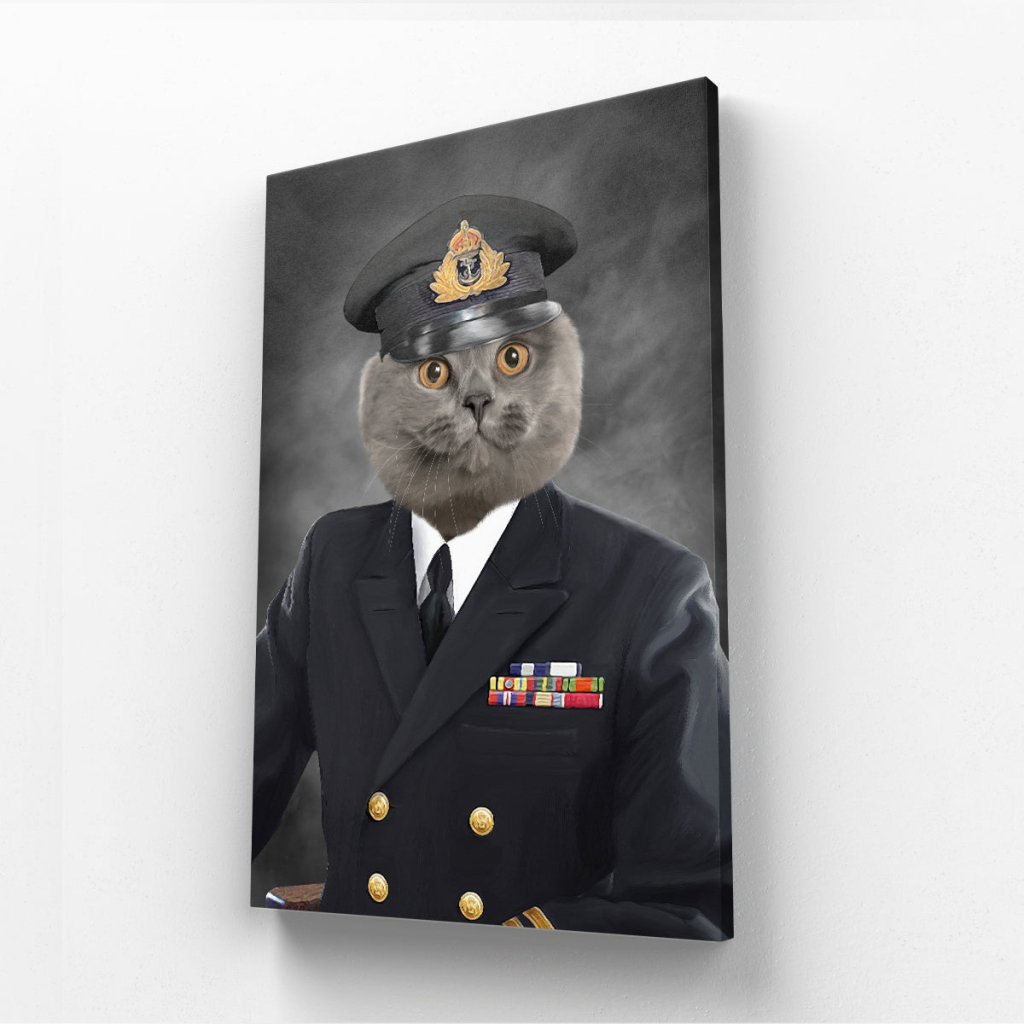 The Naval Chief: Custom Pet Canvas - Paw & Glory - Dog Portraits - Pet Portraits