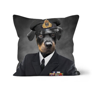 The Naval Chief: Custom Pet Pillow - Paw & Glory - Dog Portraits - Pet Portraits