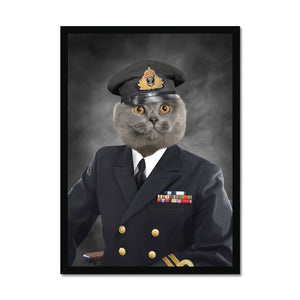 The Naval Chief: Custom Pet Portrait - Paw & Glory - Dog Portraits - Pet Portraits