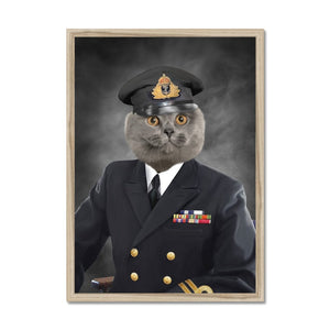 The Naval Chief: Custom Pet Portrait - Paw & Glory - Dog Portraits - Pet Portraits