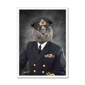 The Naval Chief: Custom Pet Portrait - Paw & Glory - Dog Portraits - Pet Portraits