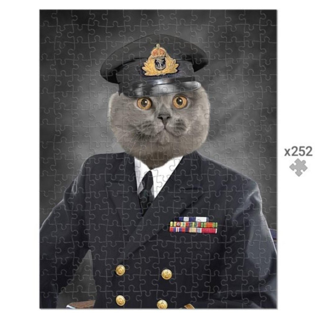 The Naval Chief: Custom Pet Puzzle - Paw & Glory - Dog Portraits - Pet Portraits