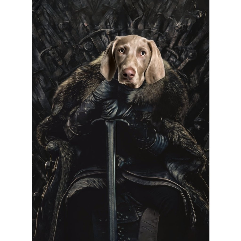 The Night King: Custom Digital Download Pet Portrait - Paw & Glory - Dog Portraits - Pet Portraits